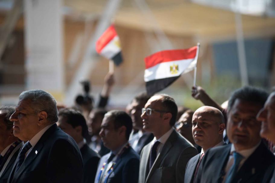 Giorno dell&#39;Egitto a Expo Milano 2015 con il Primo Ministro Egiziano, Ibrahim Meheleb (Lapresse)